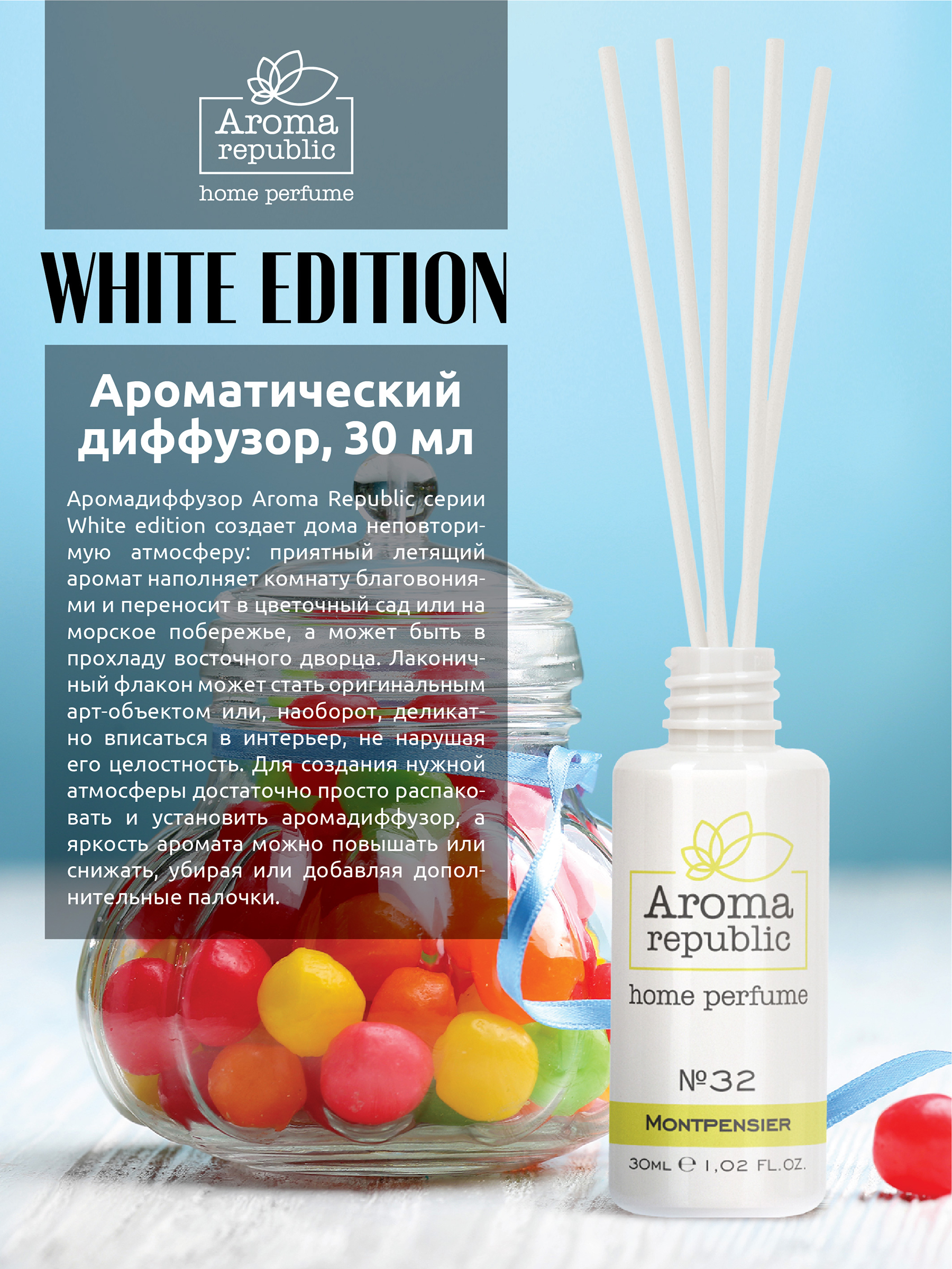 Ароматический диффузор Aroma Republic №32 Montpensier 30 мл - фото 2