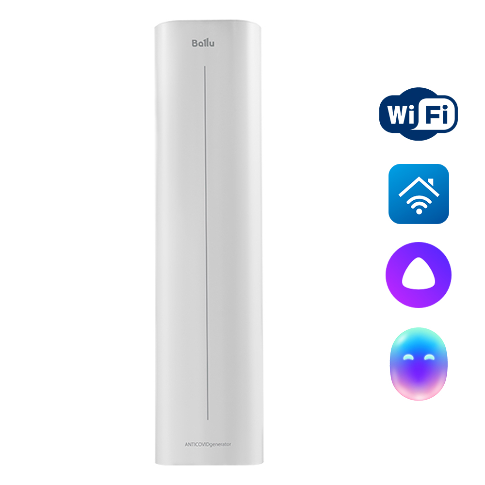 Бактерицидный рециркулятор Ballu RDU-60D WiFi ANTICOVIDgenerator - white - фото 1