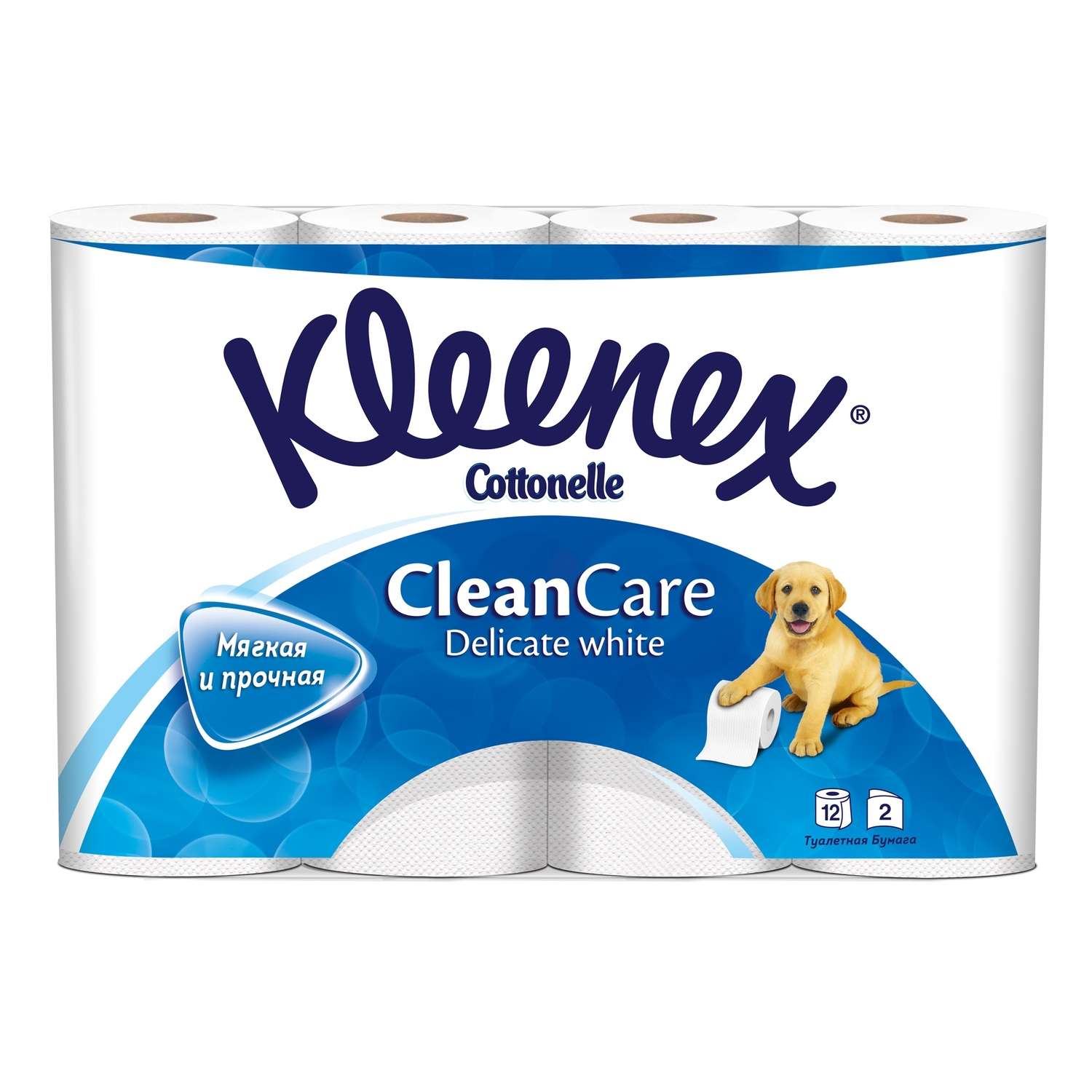 Туалетная бумага Kleenex Delicate White белая 2 слоя 12 рулонов - фото 2