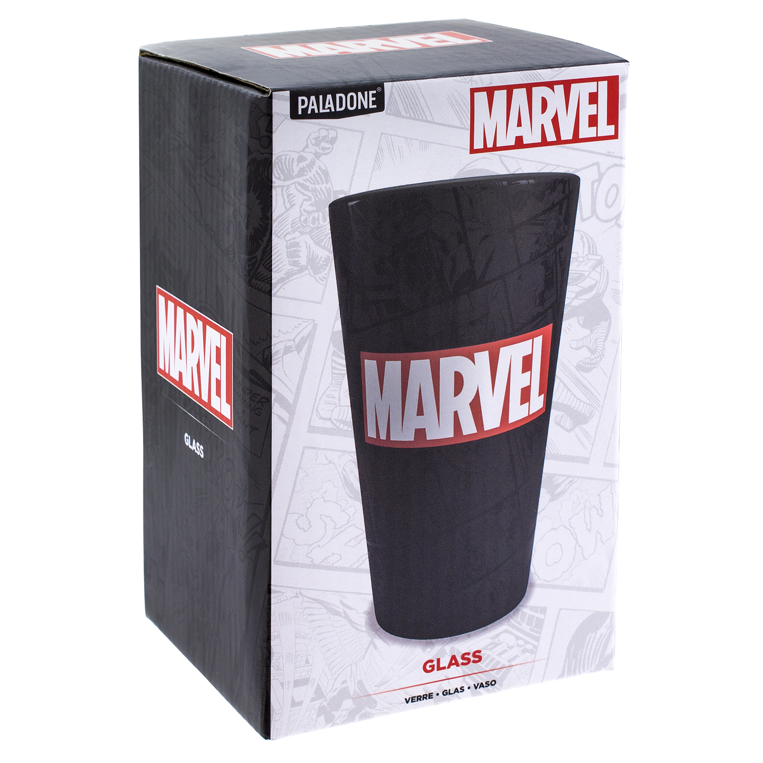 Бокал PALADONE стеклянный Marvel Logo Glass 400 ml PP7981MC - фото 3