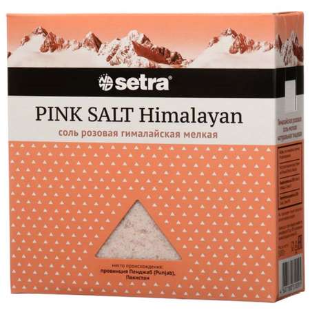 Соль Гималайская розовая Setra мелкая 500 г