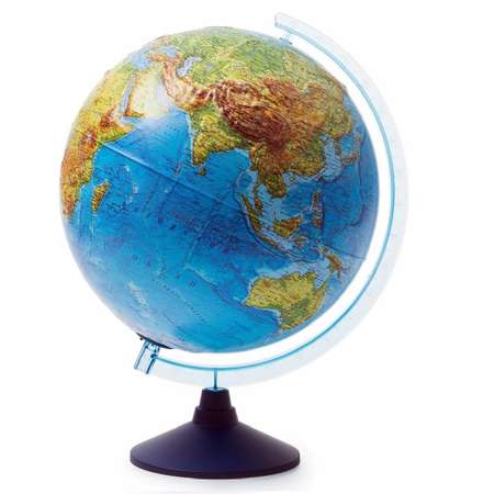 Глобус Globen Земли физико-политический рельефный диаметр 32см с подсветкой