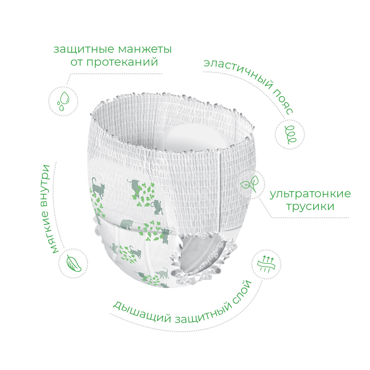 Трусики Synergetic Pure Nature 44 шт. 4 - фото 6