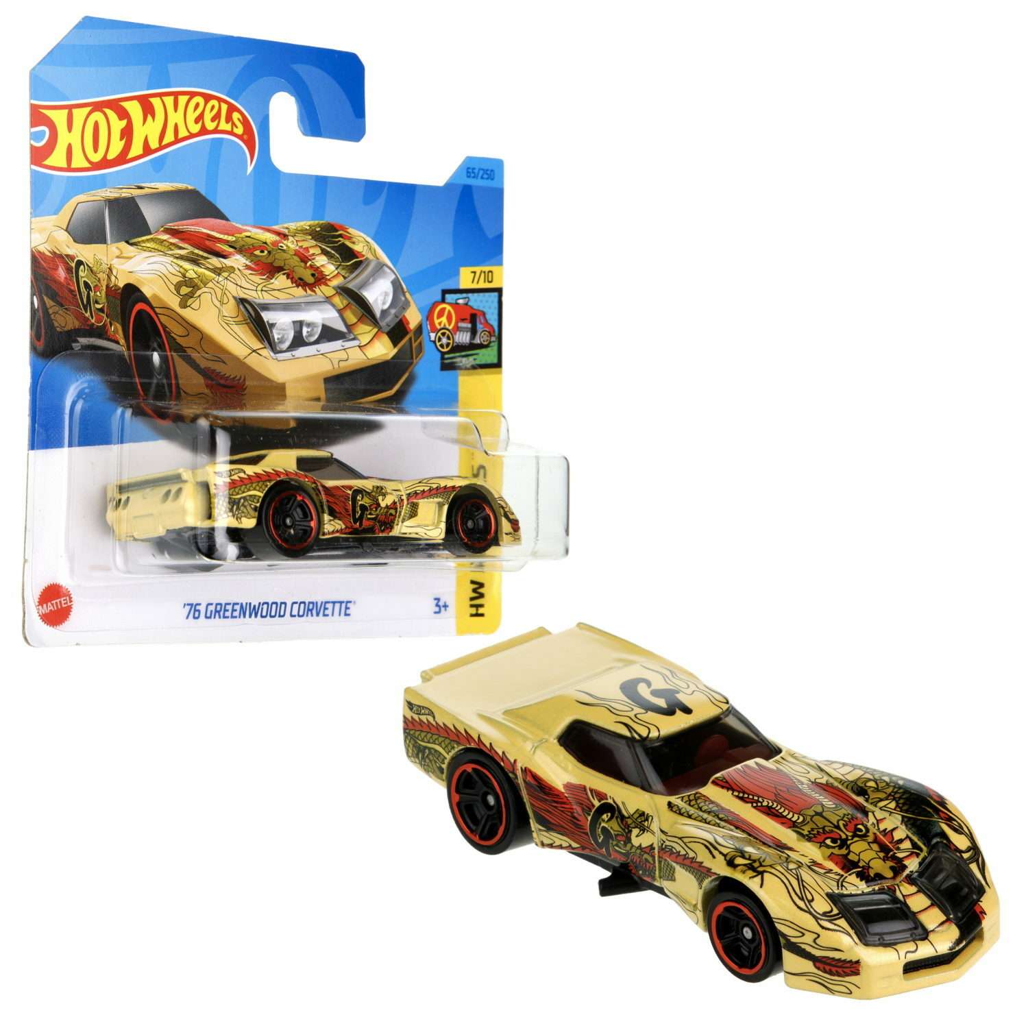 Коллекционная машинка Hot Wheels 76 Greenwood Corvette 5785-16 - фото 1