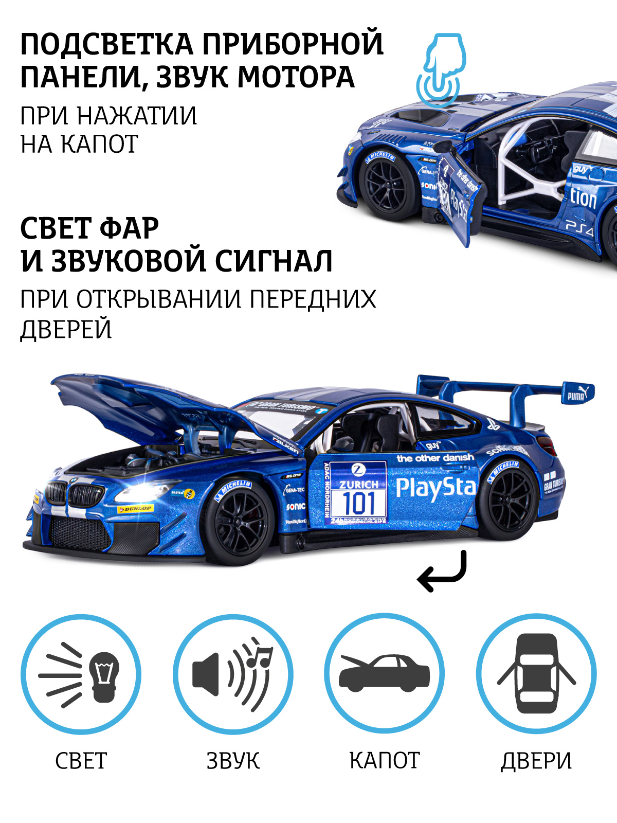 Автомобиль АВТОпанорама BMW JB1251195 - фото 2