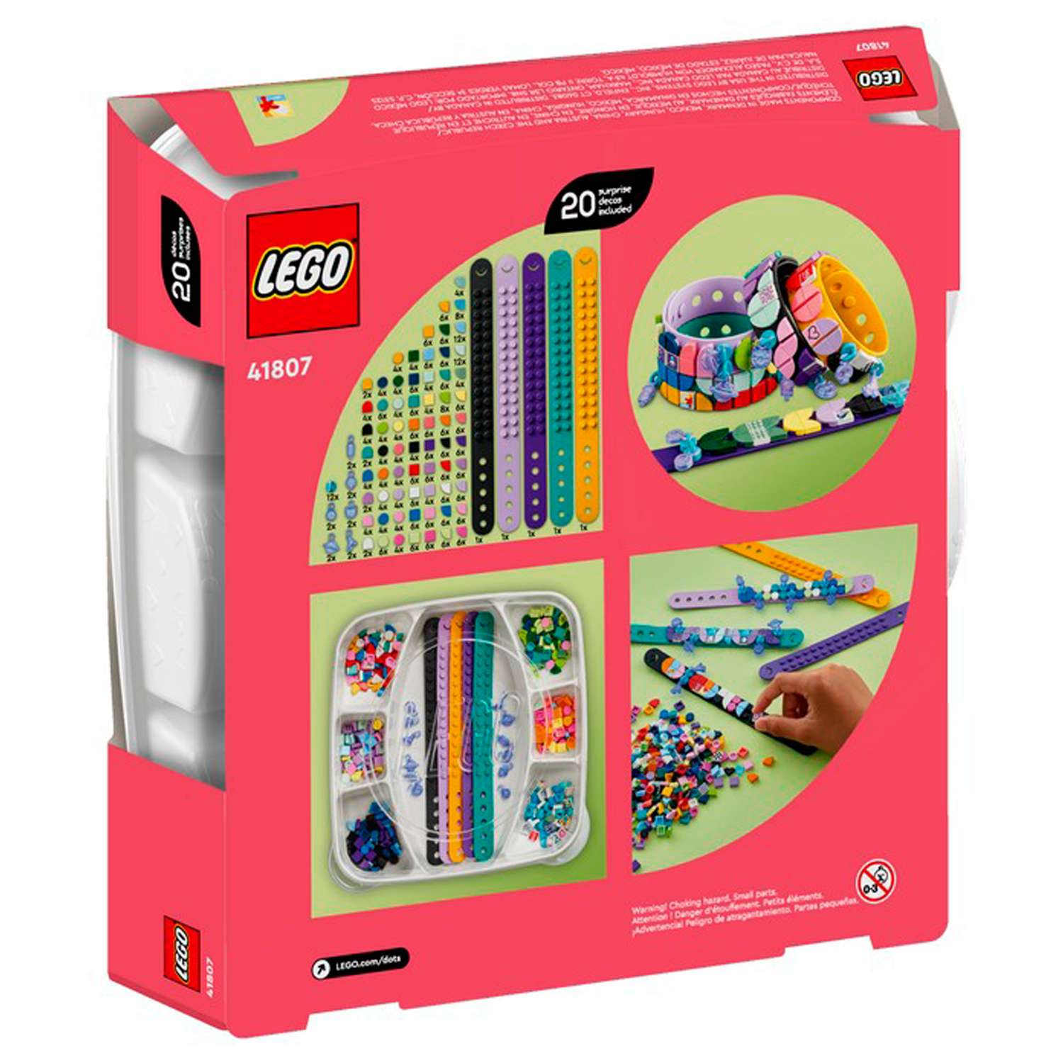 Конструктор детский LEGO Dots Большой набор дизайнера браслетов 41807 - фото 6