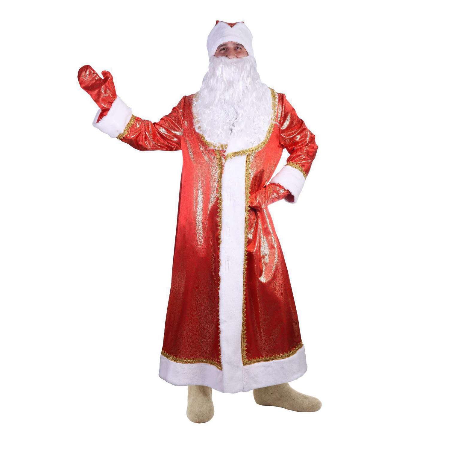 Карнавальный костюм Страна карнавалия Дед Мороз Золотой завиток размер 52-54 2763346 - фото 4