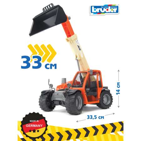 Погрузчик Bruder колёсный Telehandler 1:16 инерционный