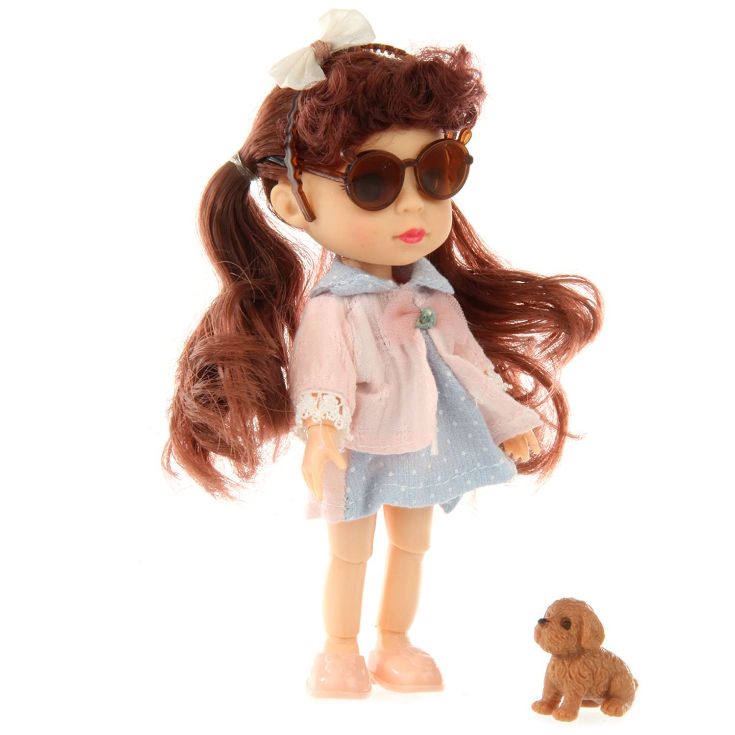 Кукла Veld Co Милашка с щеночком шарнирная 130223 - фото 3