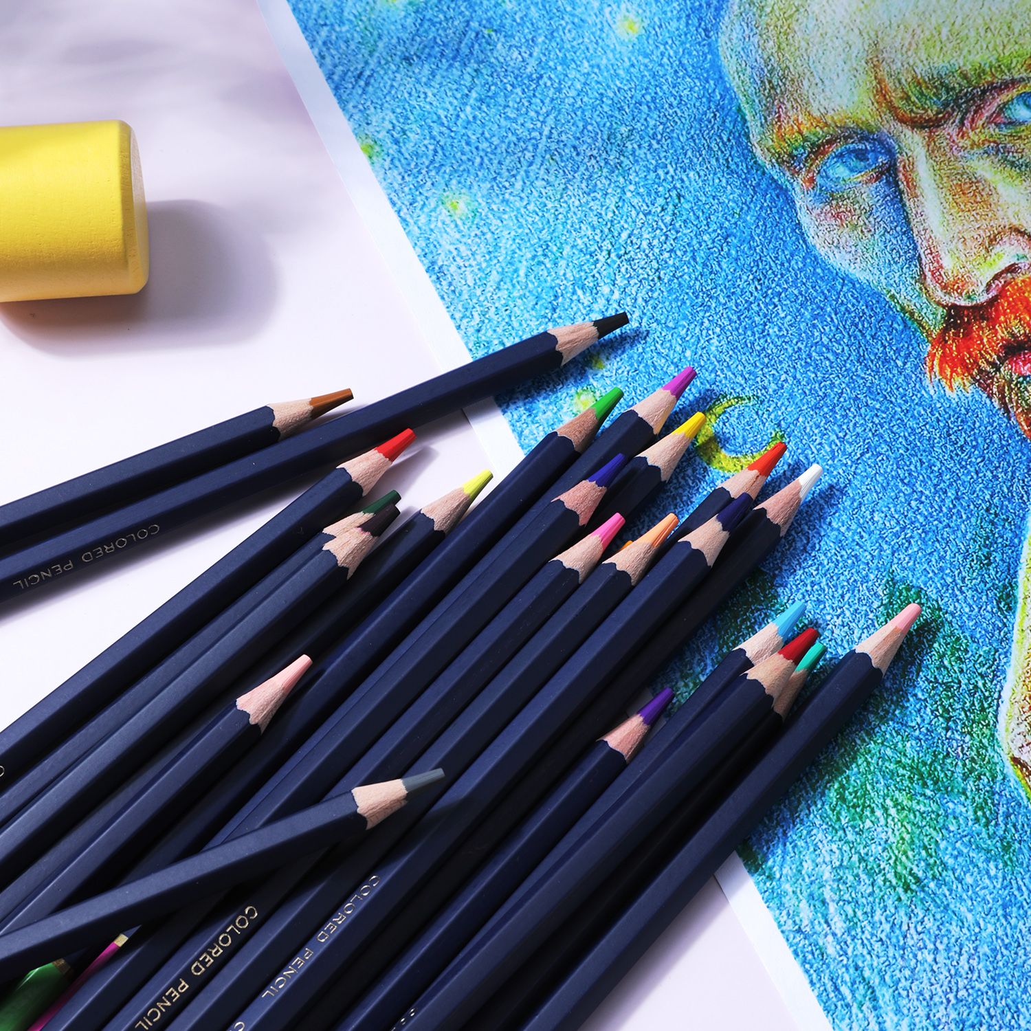 Набор цветных карандашей Finenolo 72 цвета в металлическом пенале - фото 7