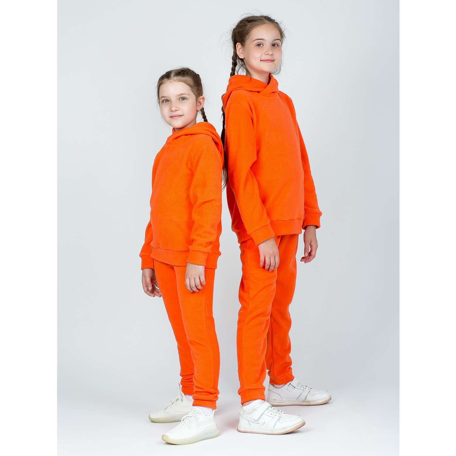 Худи и брюки KiMMi and Co К-14087043г/1(ш) оранжевый - фото 2