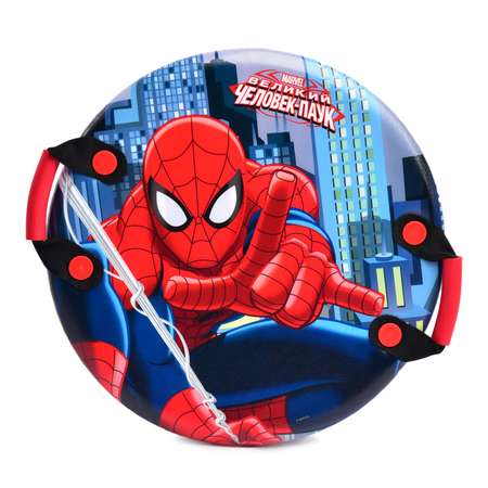 Ледянка 1TOY Marvel Человек-паук круглая с ручками Т59096