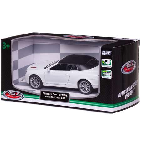 Автомобиль Abtoys Bentley MSZ 1:43 инерционный белый