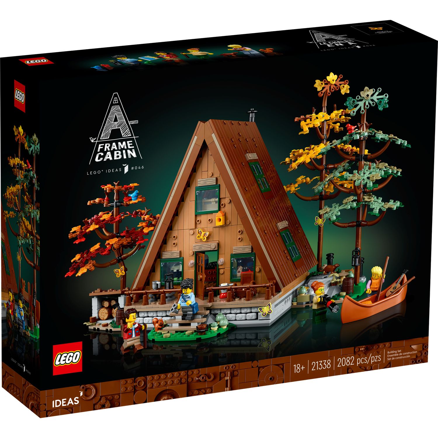 Конструктор LEGO Ideas A-Frame Cabin 21338 купить по цене 21999 ₽ в  интернет-магазине Детский мир