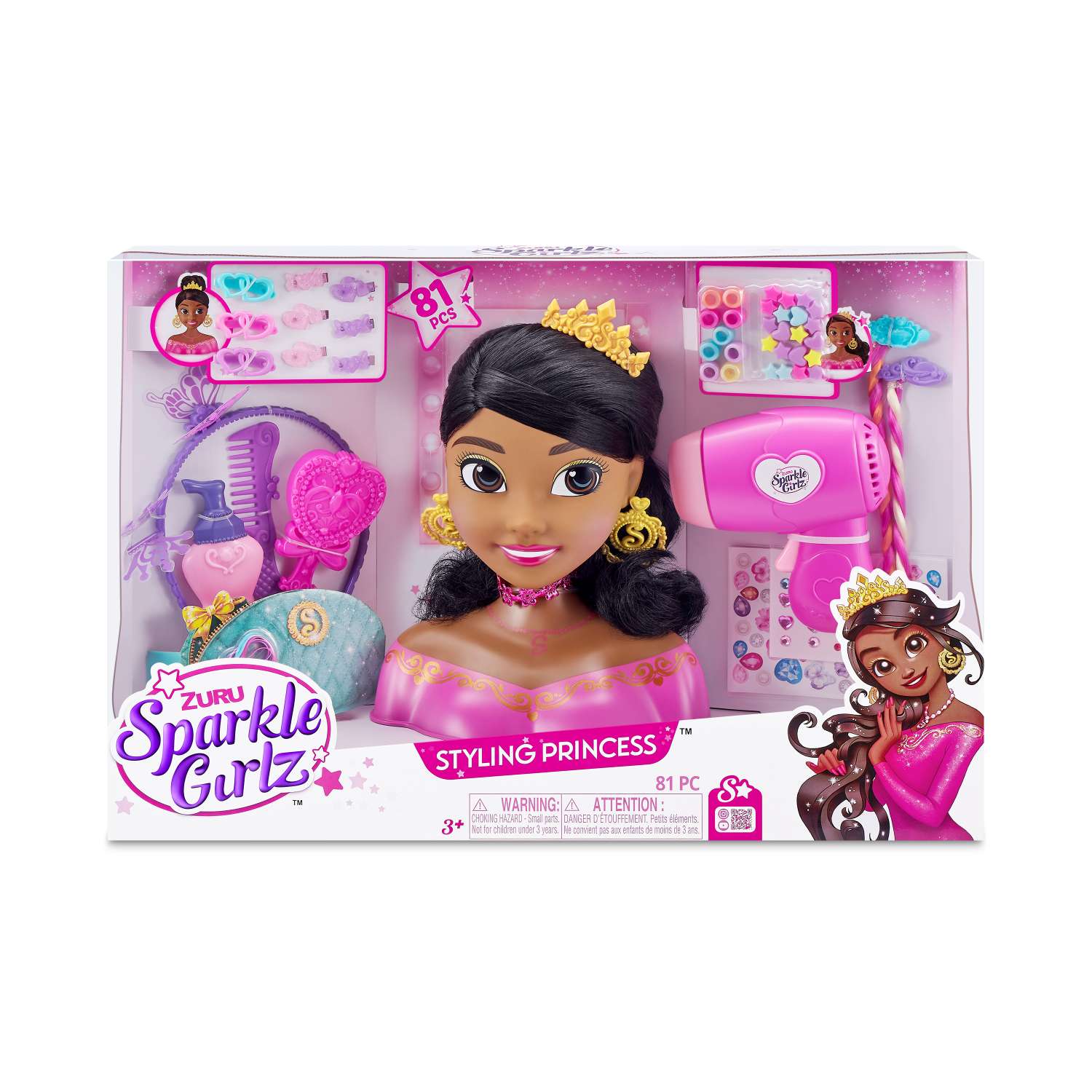Набор игровой Sparkle Girlz Кукла с волосами Брюнетка 100526 - фото 5