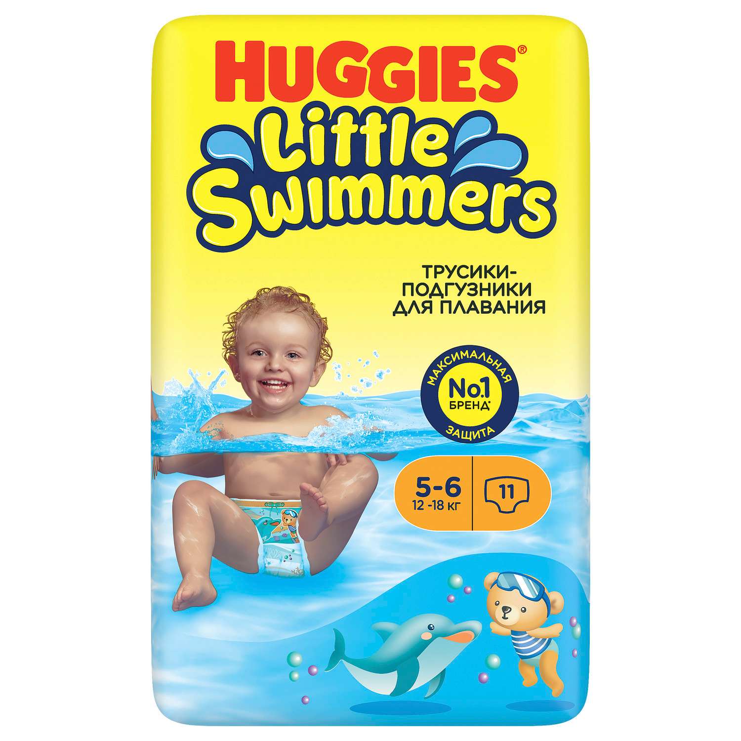 Подгузники-трусики для плавания Huggies Little Swimmers 5-6 12-18кг 11шт - фото 3