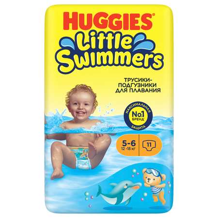 Подгузники-трусики для плавания Huggies Little Swimmers 5-6 12-18кг 11шт