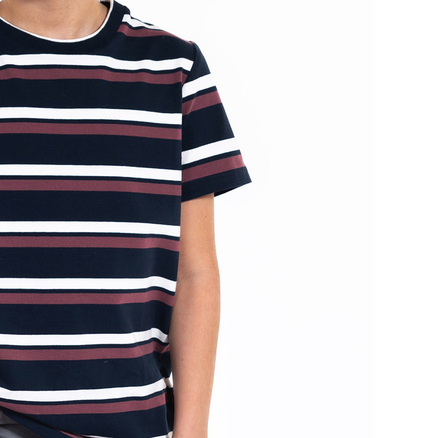 Футболка Baon BJ739005 / DEEP NAVY STRIPED - фото 4