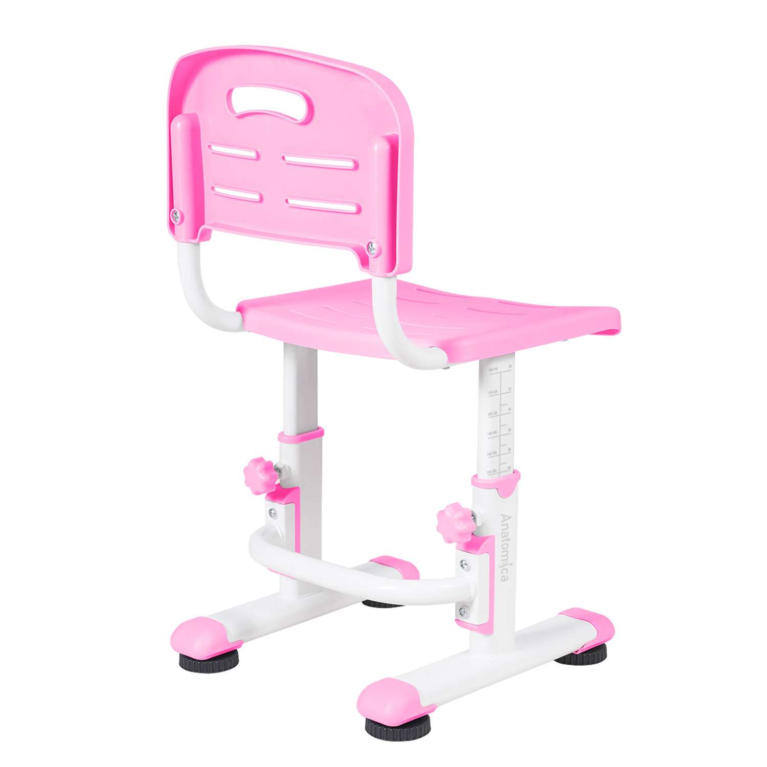 Комплект парта + стул Anatomica Legare белый/розовый - фото 7