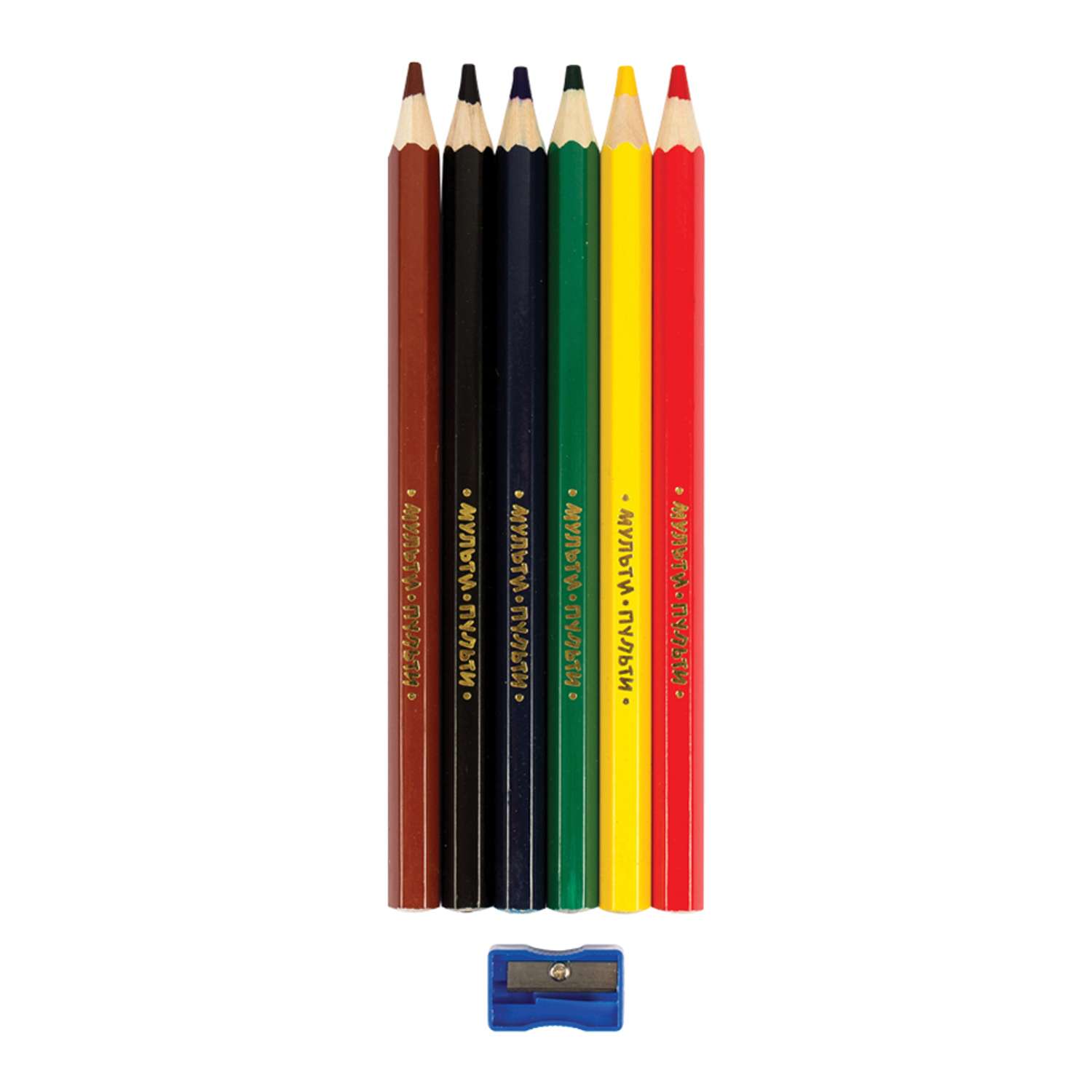 Мульти карандаш. Набор карандашей Мульти Пульти. Карандаши 6 цветов. Карандаши упаковка 6 цветов.