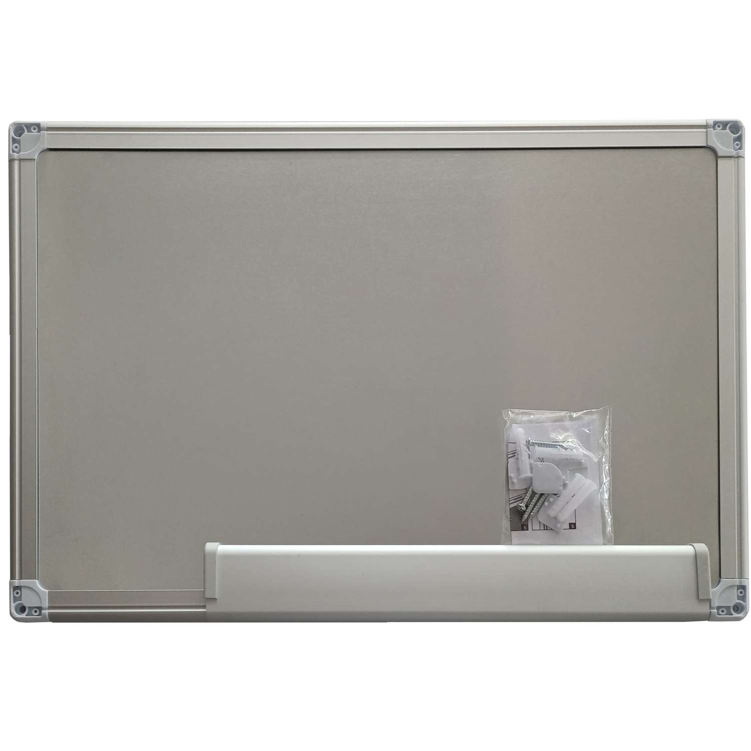 Доска магнитно-маркерная SILWERHOF цвет белый размер 90x120см алюминиевая рама лоток для аксессуаров - фото 7