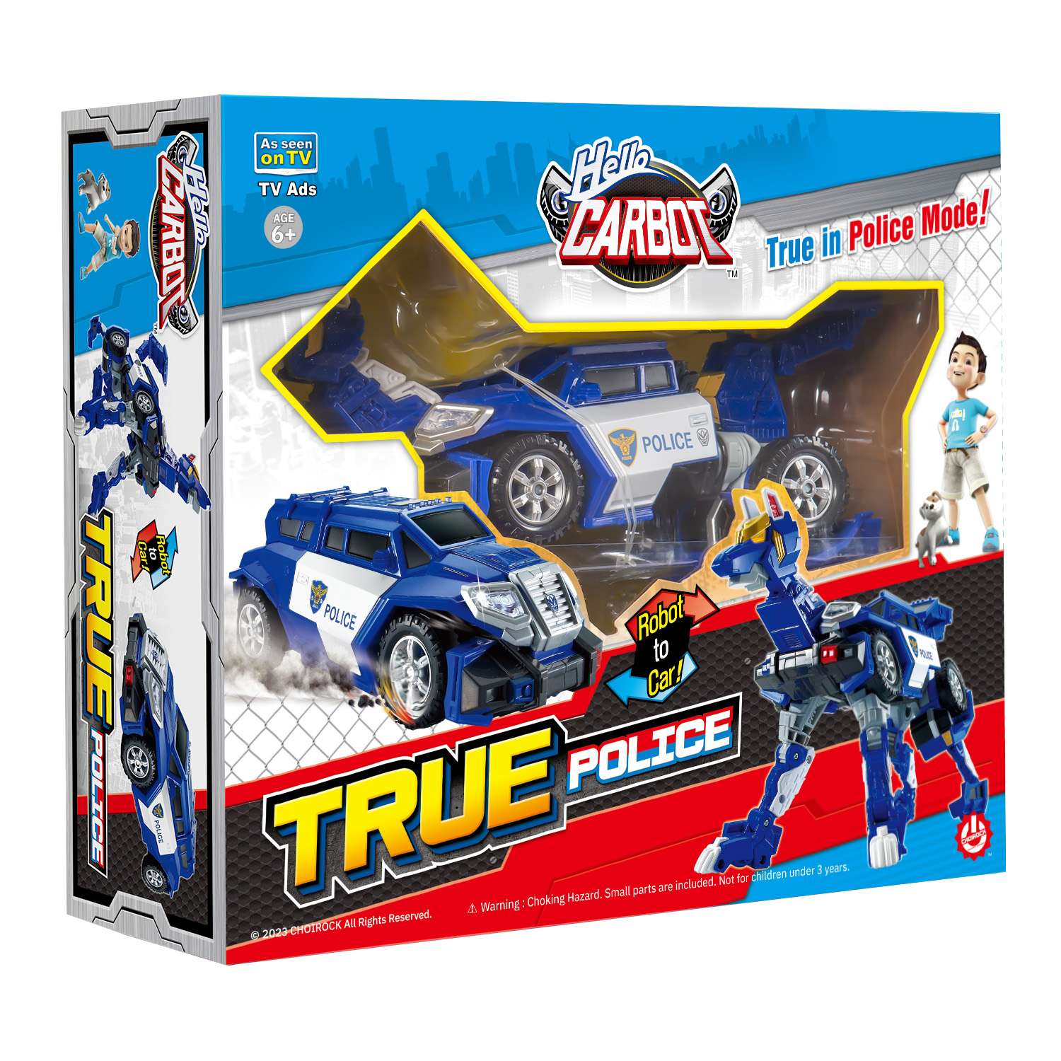Игровой набор Hello Carbot True Police Трансформер - фото 2