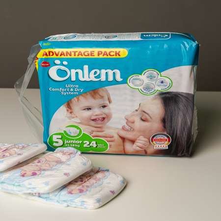 Подгузники Onlem Ultra Comfort Dry System для детей 5 11-18 кг 24 шт