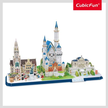 3D Пазл CubicFun Бавария CityLine 178 деталей