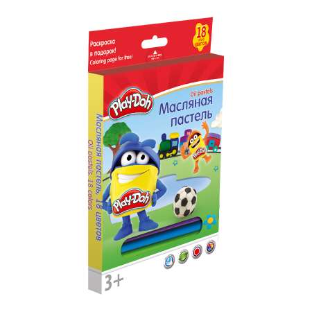 Маслянная пастель Kinderline 18цв Play Doh