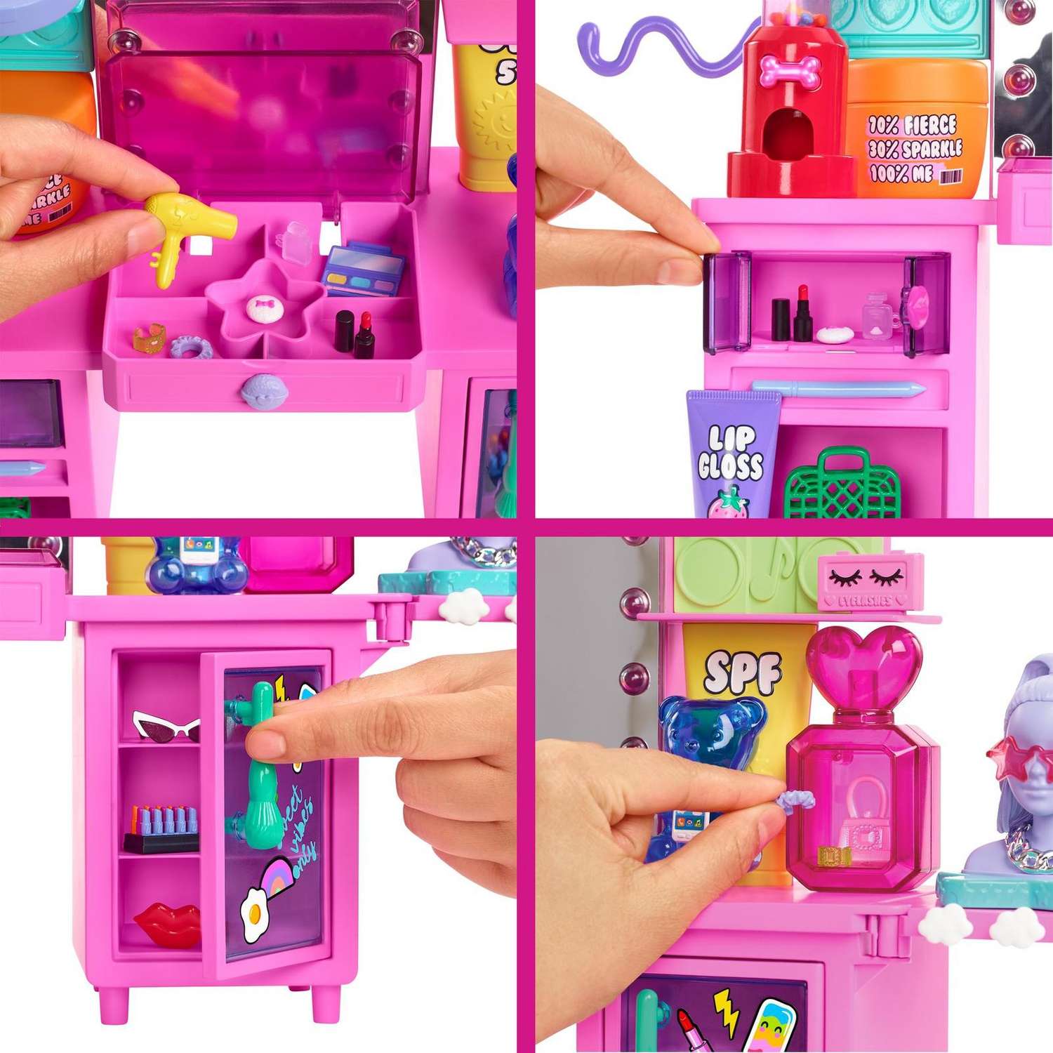 Набор игровой Barbie Экстра Туалетный столик с куклой и аксессуарами GYJ70 GYJ70 - фото 7