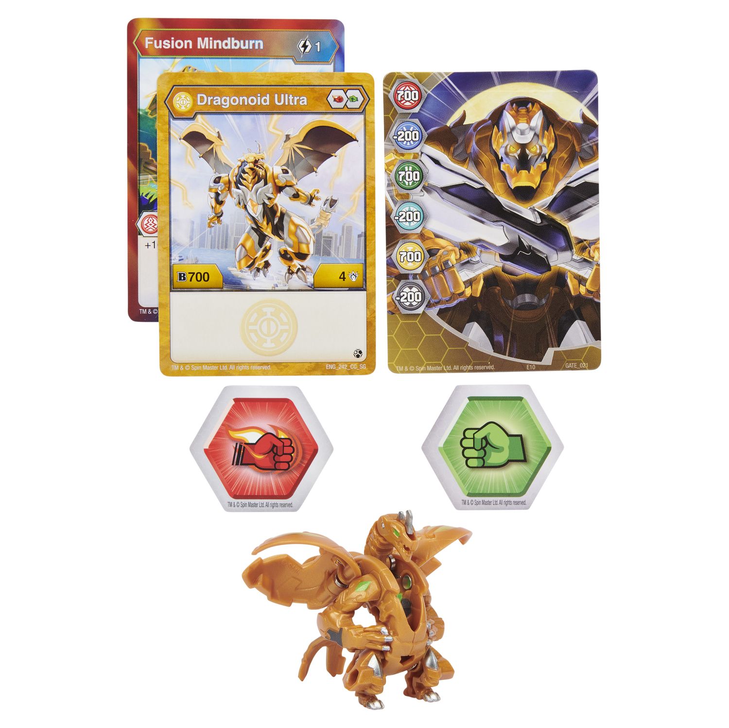 Фигурка-трансформер Bakugan S3 Ультра Dragonoid V3 Gold 6061538/20132858  купить по цене 999 ₽ в интернет-магазине Детский мир