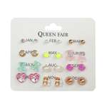 Пусеты 12 пар Queen fair