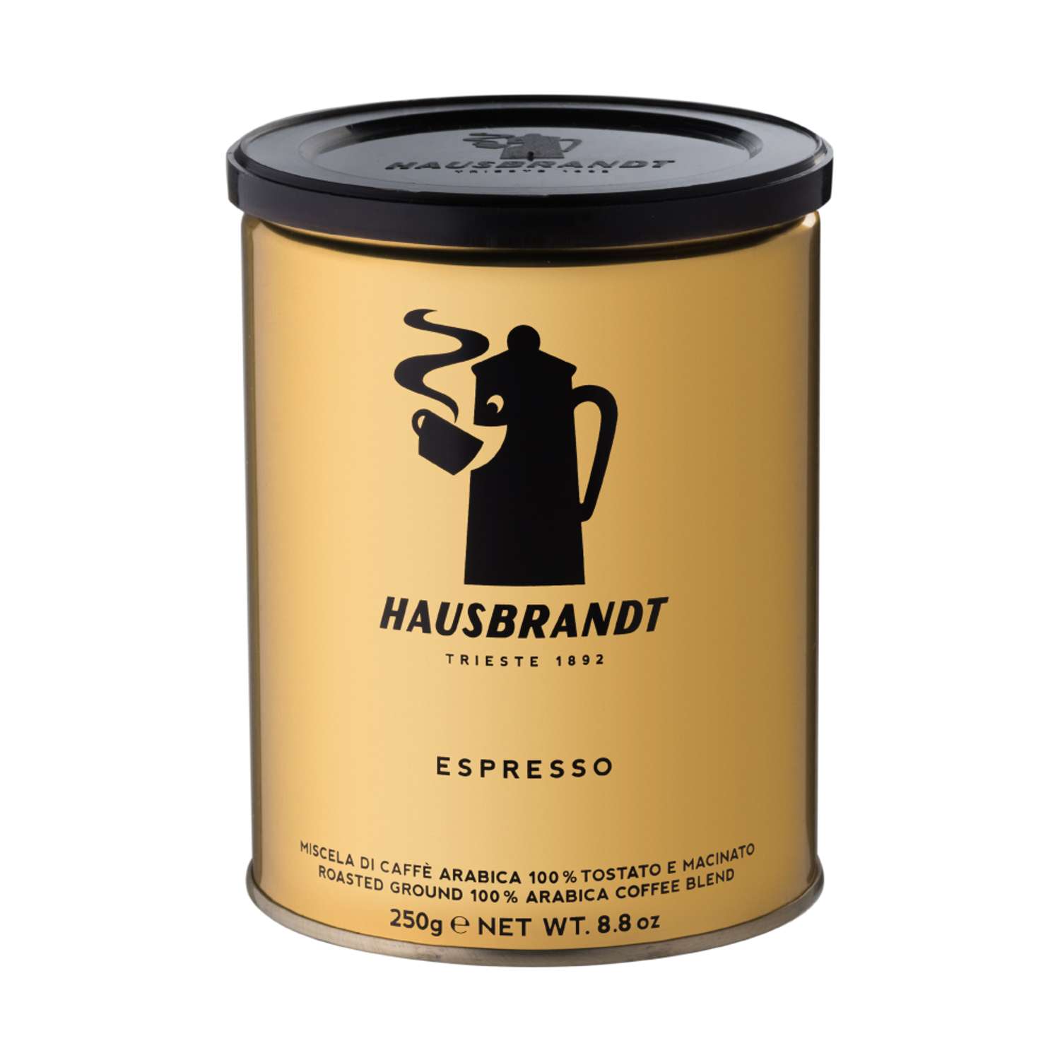 Кофе молотый Espresso Hausbrandt арабика средняя обжарка железная банка - фото 1