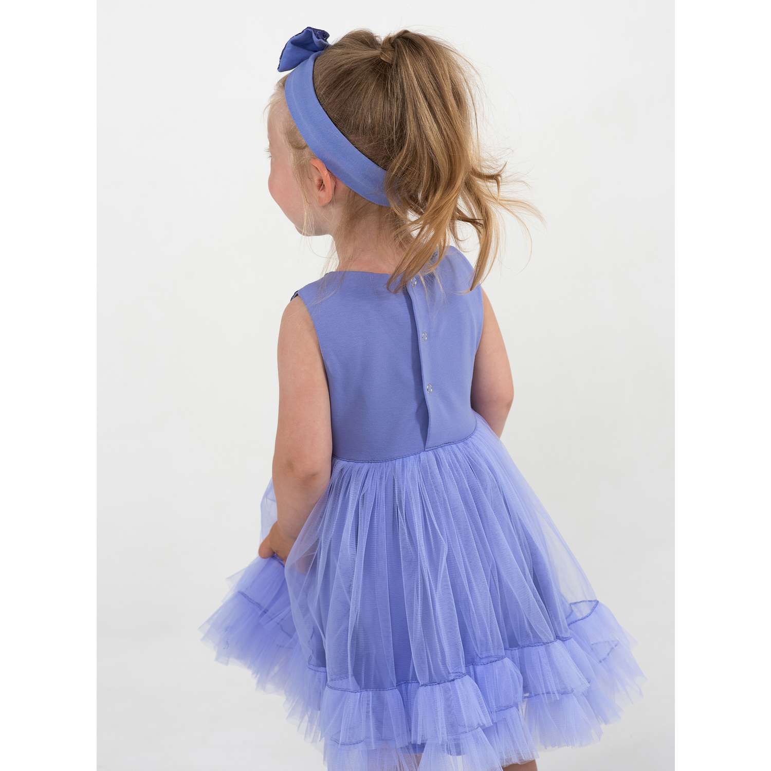 Платье Trendyco kids ТК562/сиренево-голубой - фото 6