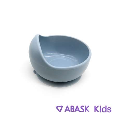 Силиконовая тарелка с ложкой ABASK bluebsouffle