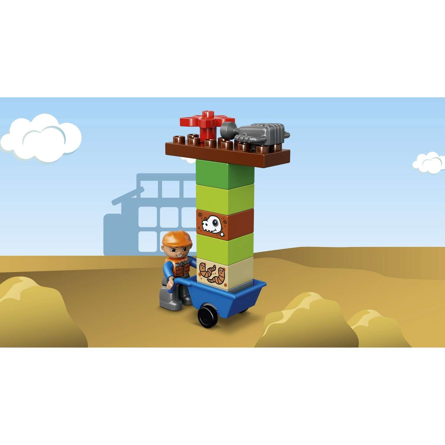 Конструктор LEGO DUPLO Town Экскаватор-погрузчик (10811) - фото 6