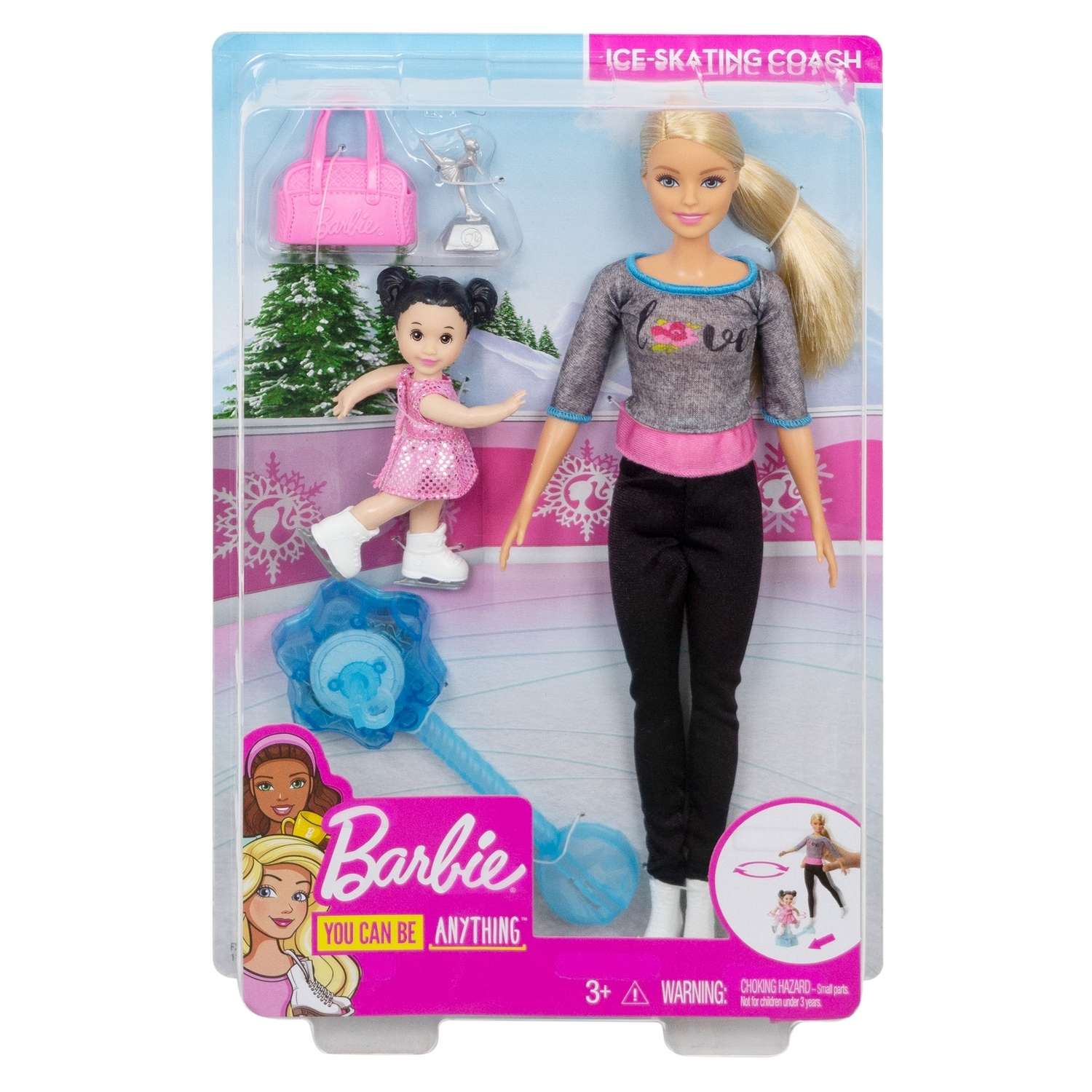 Набор игровой Barbie Спортивная карьера Барби-тренер по фигурному катанию FXP38 FXP37 - фото 2