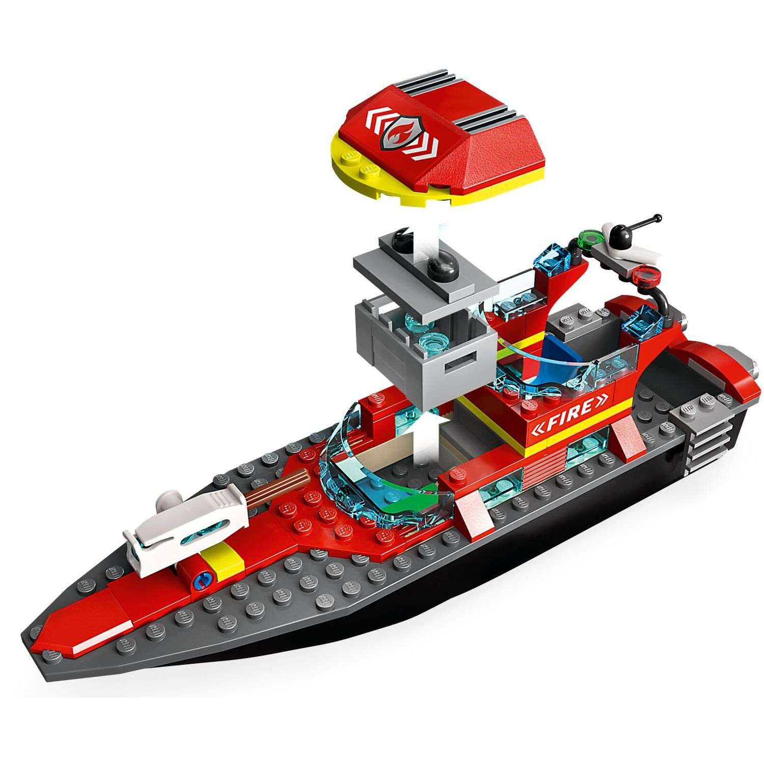 Конструктор LEGO Пожарно-спасательная лодка 60373 - фото 6