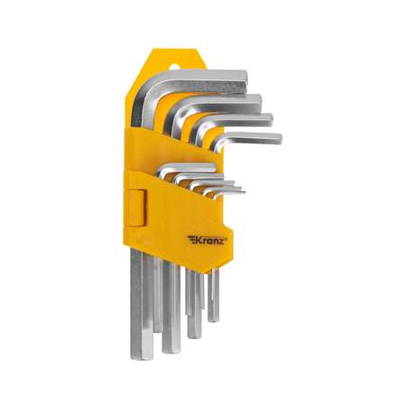 Набор ключей имбусовых Kranz Hex 1.5-10 мм 9 штук