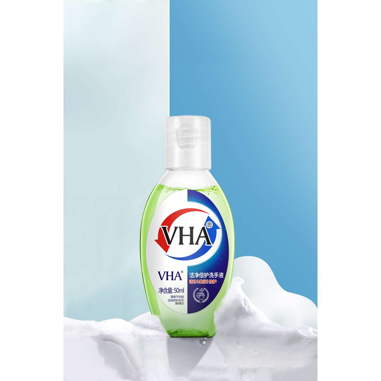 Антибактериальное жидкое мыло VHA с витамином Е и экстрактом алоэ вера 50 мл - фото 2