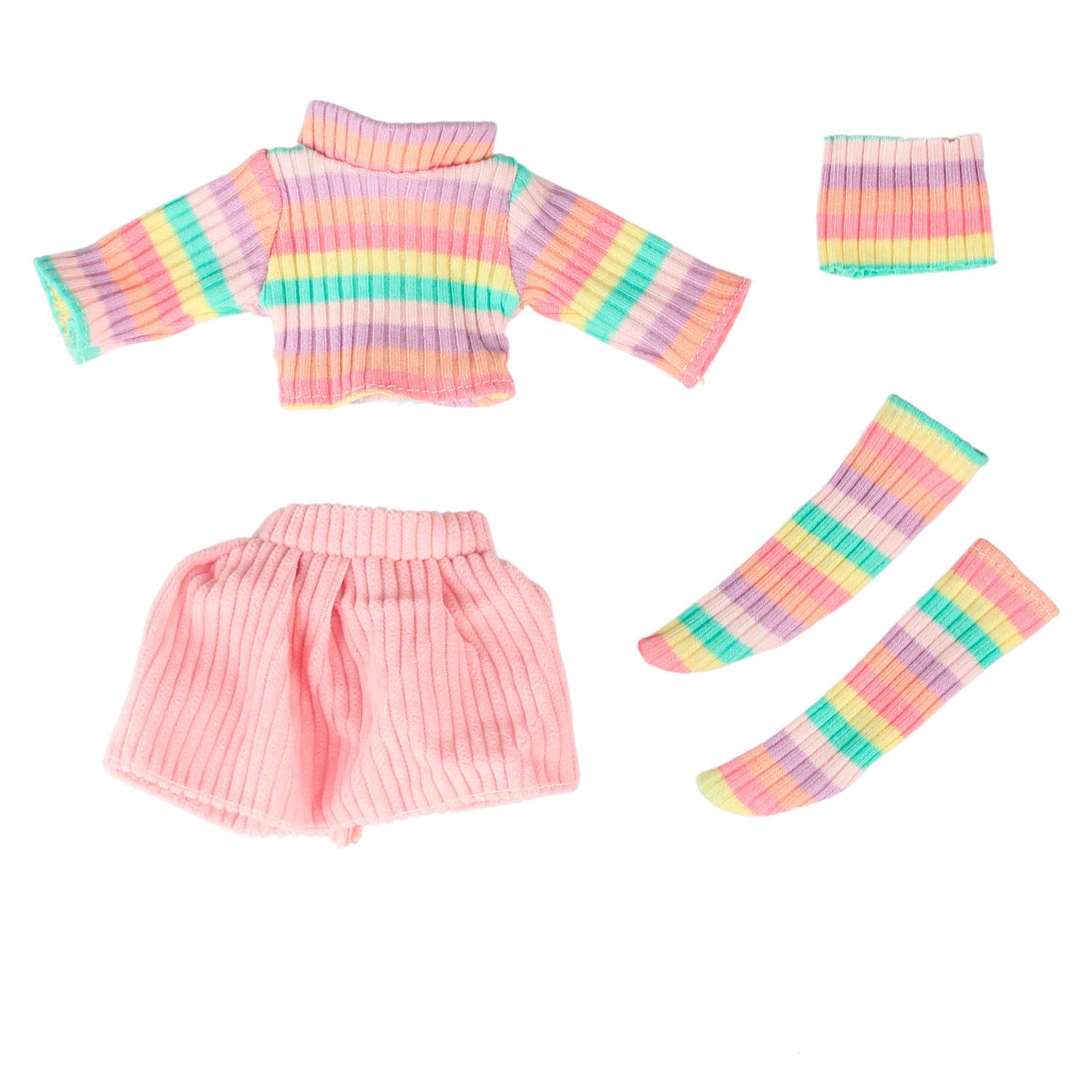 Комплект одежды для куклы Little Mania розовый CDLM001-PI - фото 1