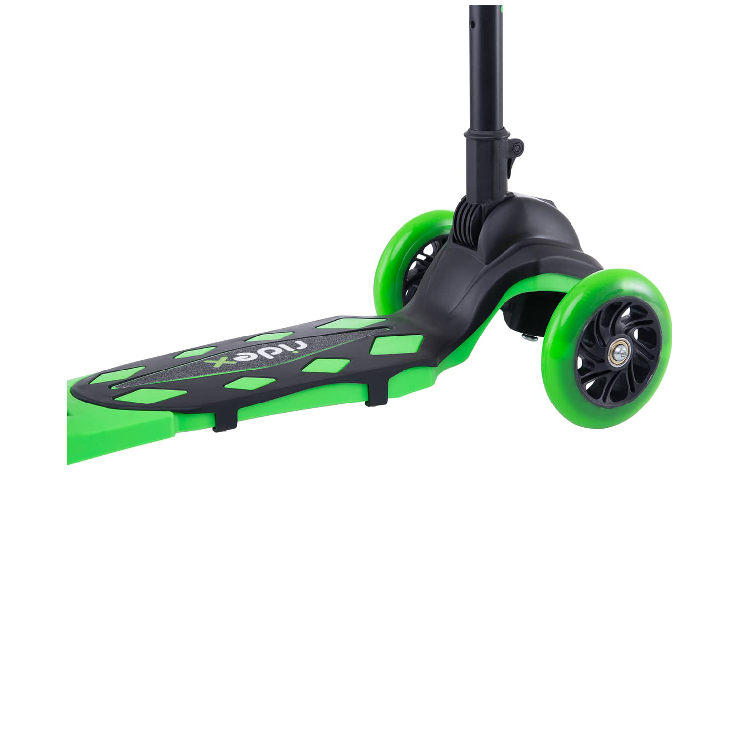 Самокат RIDEX трехколесный 3 wheels scooter Robin 120/80 neon green - фото 4