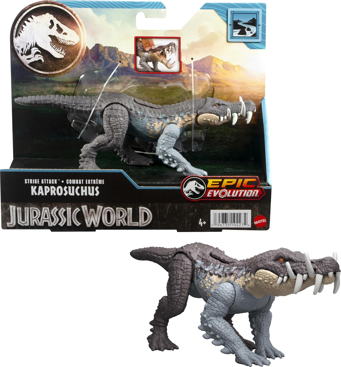 Фигурка Jurassic World Strike Капрозух HTK61 - фото 2