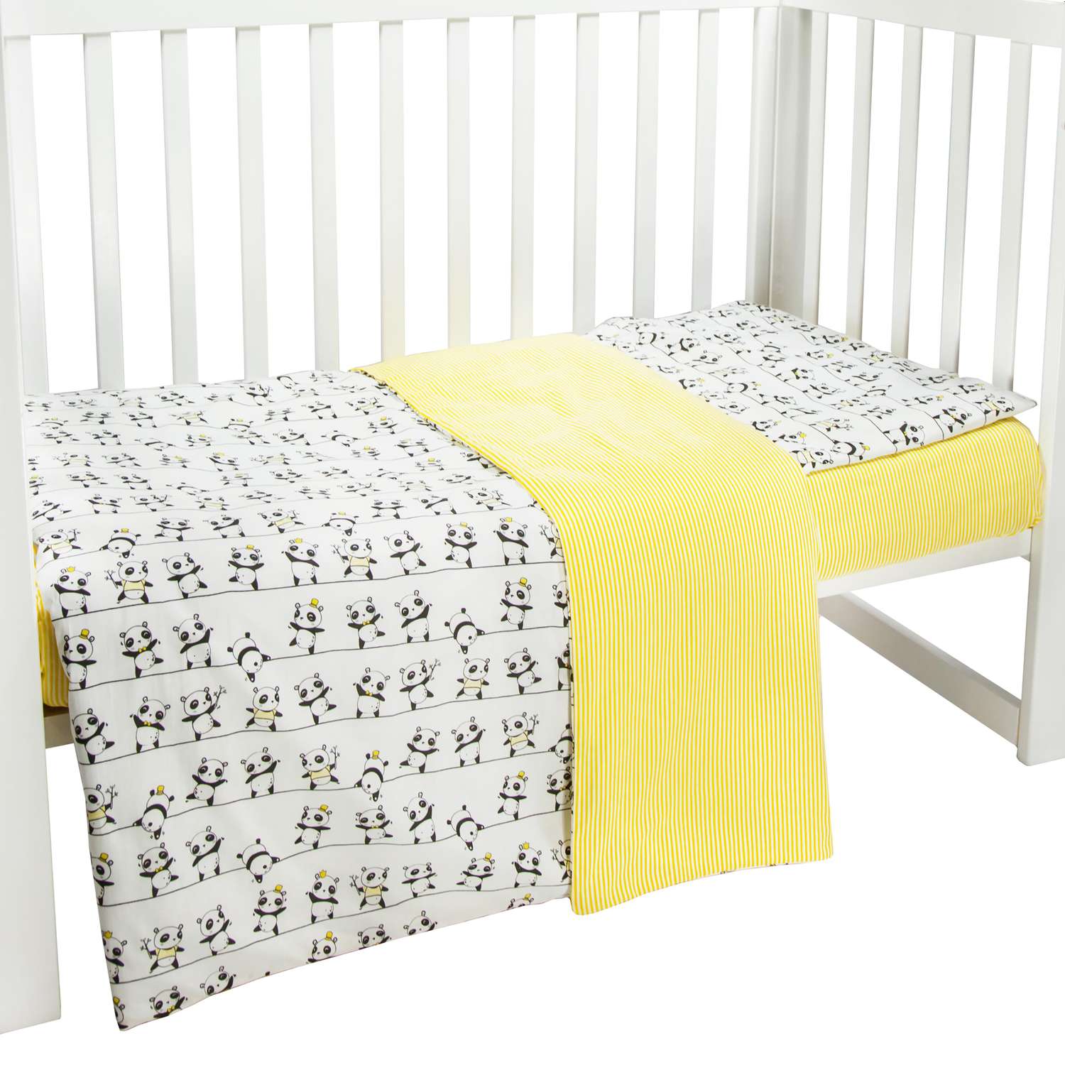 Комплект постельного белья Amarobaby Baby Boom Панды 3предмета AMARO-3003-P - фото 4