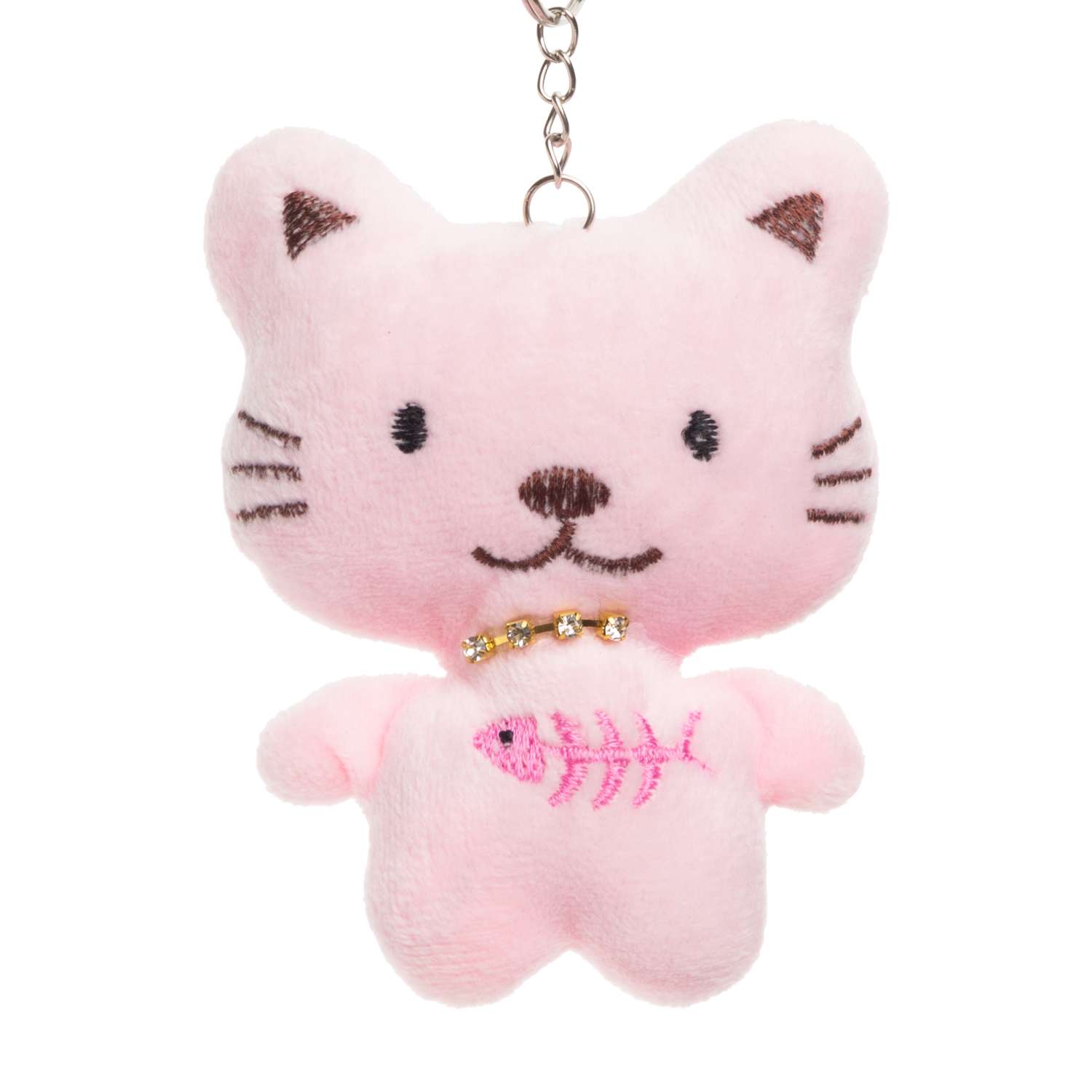 Брелок Розовый котик Феникс-Презент розовый - фото 1
