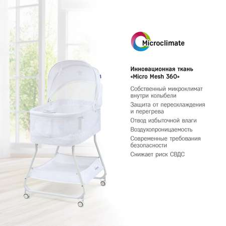 Колыбель-кроватка SIMPLICITY GL4060 Auto romby white