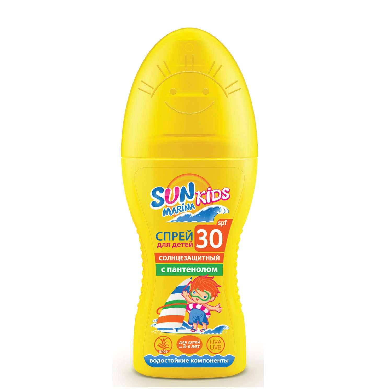 Спрей солнцезащитный SUN MARINA Kids SPF-30 150мл - фото 1