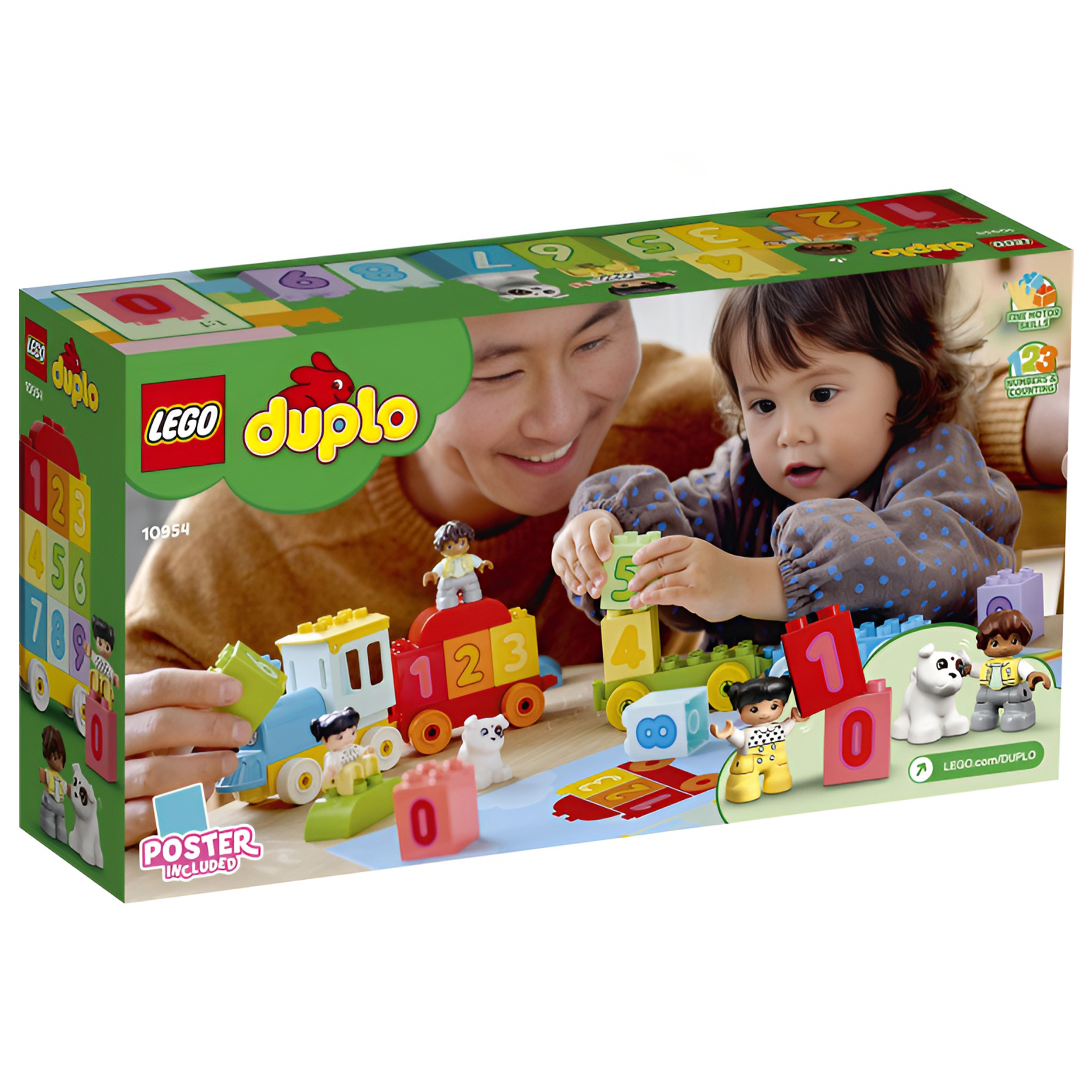 Конструктор LEGO DUPLO My First Поезд с цифрами-учимся считать 10954 купить  по цене 3842 ₽ в интернет-магазине Детский мир