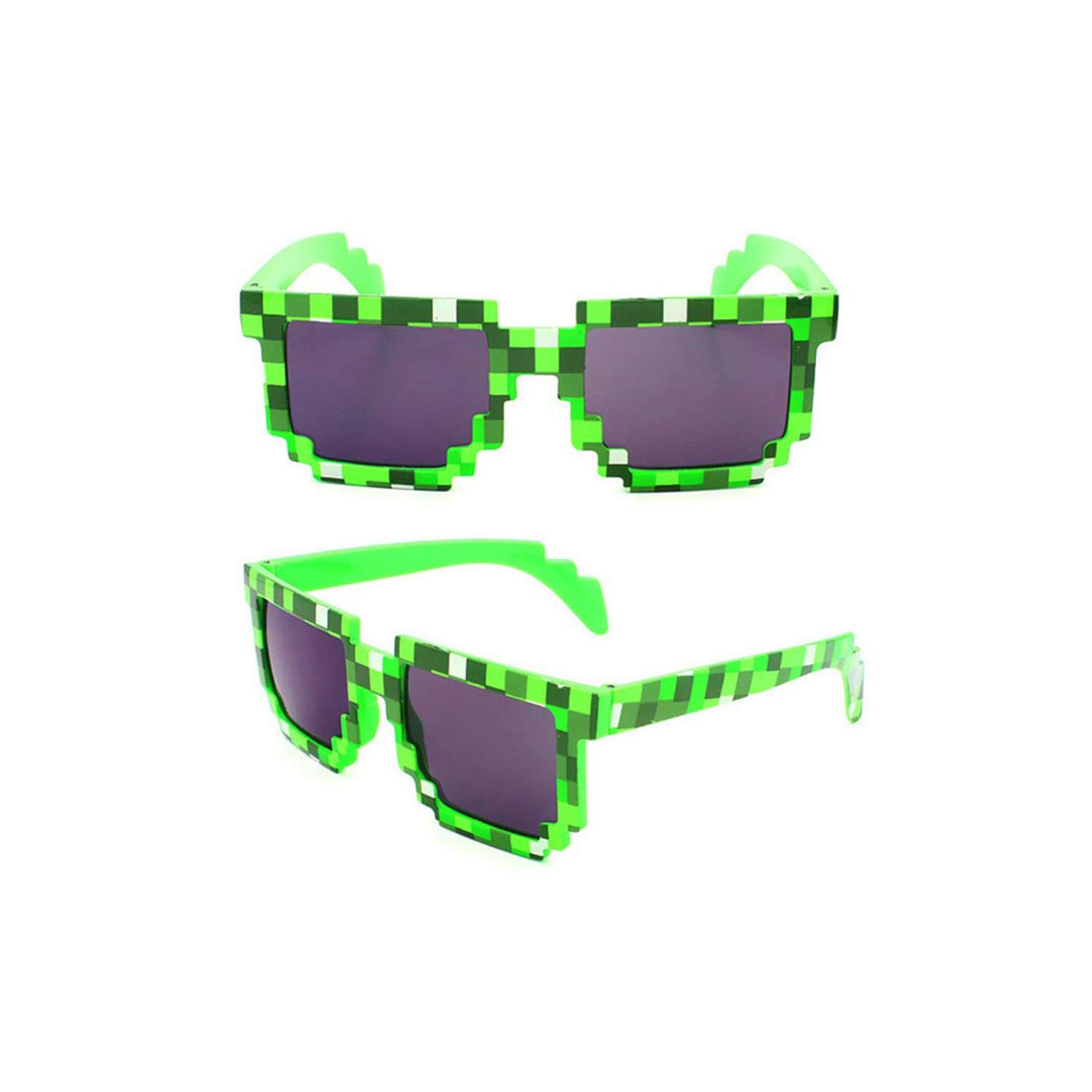 Очки Pixel Crew пиксельные зеленые 81073 - фото 2