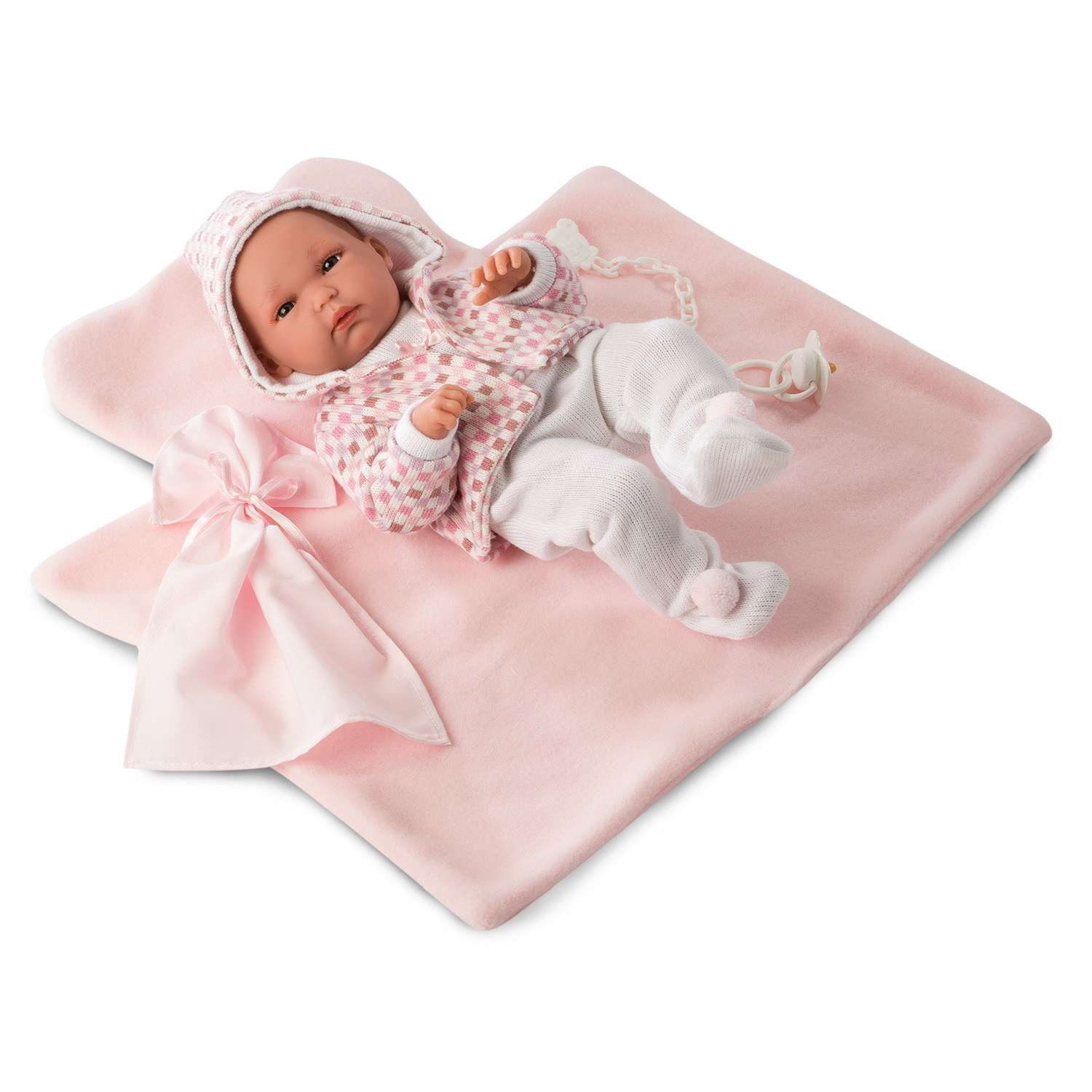 Кукла Llorens Младенец в розовом с аксессуарами L 63542 L 63542 - фото 2